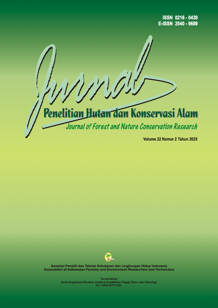 					Lihat Vol 23 No 1 (2026): Jurnal Penelitian Hutan dan Konservasi Alam
				